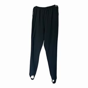 Vintage Bodalia Petite Black Stirrup Pants Sequin Side Detail Leggings Medium